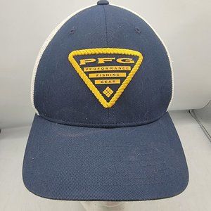 Columbia PFG Blue L XL Fitted Hat Cap Lightweight Casual Fishing Outdoors